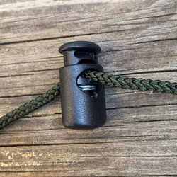 Cord Lock Shiny Black