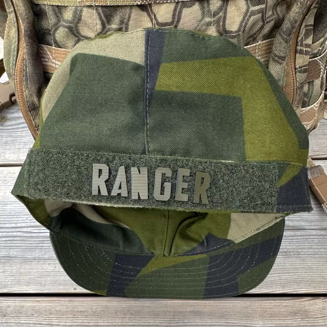 RANGER patch made from the DIY Alphabet and Number Hook Patch Set Green