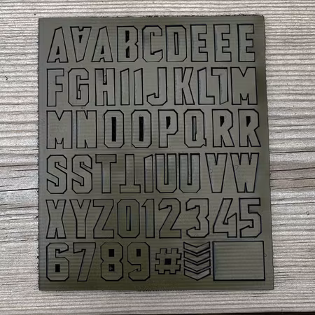 DIY Alphabet & Number Hook Patch Set – Green