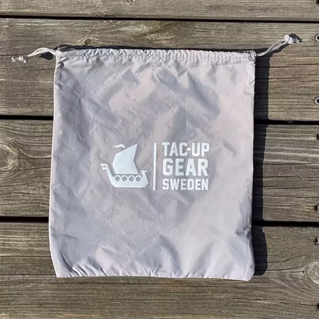 Drawstring Mesh Pouch Grey