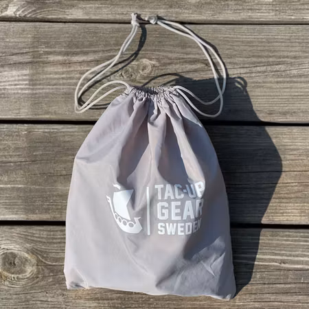 Drawstring Mesh Pouch Grey
