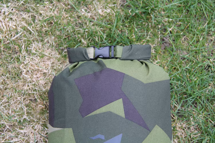 Locked and ready to go, a Medium sized Dry Sack M90
