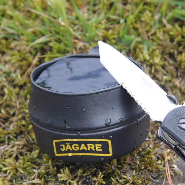Folding Cup JÄGARE Black/Yellow/Black