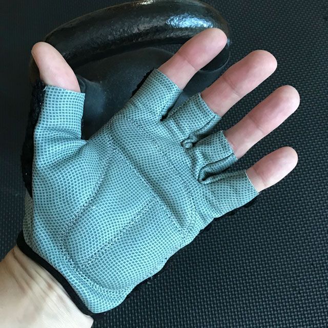 Palm area of a Training Glove Net Black.