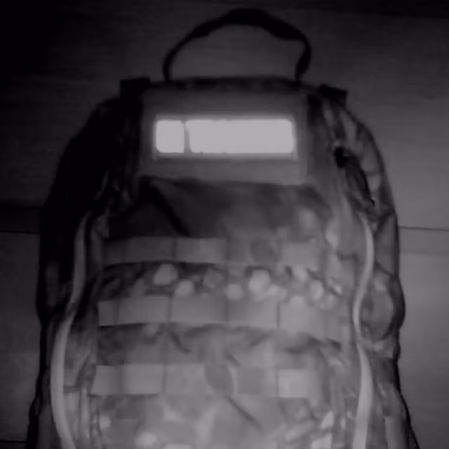 In Training HiVis Patch viewed through an infrared camera