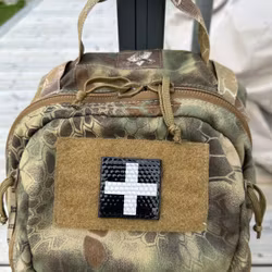 IR MEDIC Reflective Black & White Hook Patch