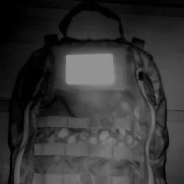 IR Nurse Patch viewed through an infrared camera