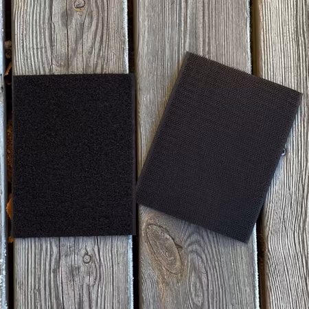 Hook & Loop Panel Set 10 × 13 cm Black