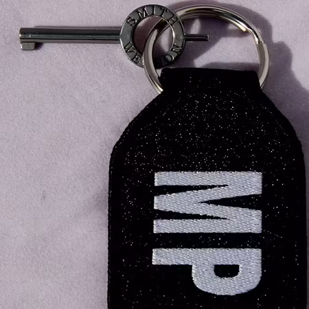 Military Police Keyring - Black/White