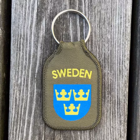 SWEDEN Keyring Green