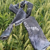 Mesh Scarf Dragon Blue