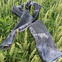 Mesh Scarf Dragon Blue