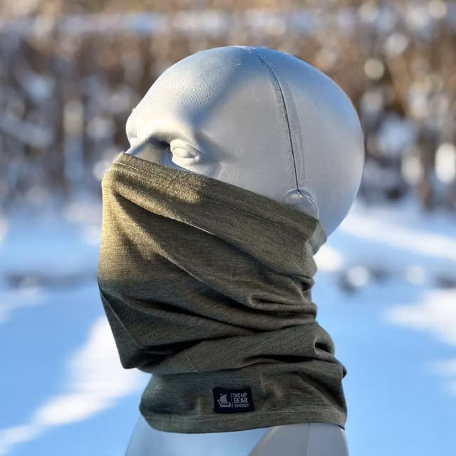 Neck Tube Merino Wool Green from TAC-UP GEAR