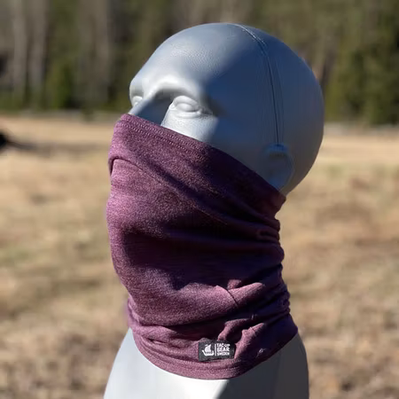 Neck Tube Merino Wool Purple