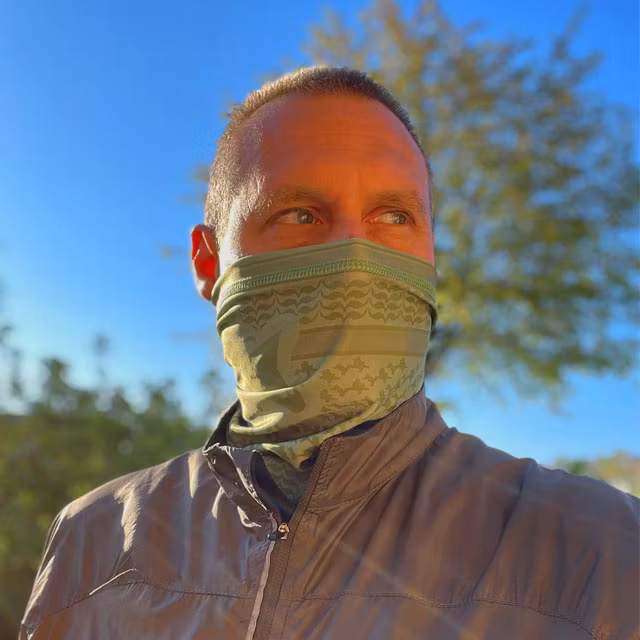 A Neck Tube Shemagh Lime Green from TAC-UP GEAR