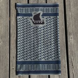 Neck Tube Shemagh Navy Grey