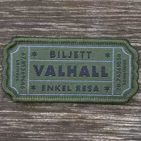 Biljett Valhall Militärgrön