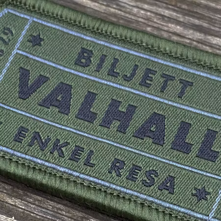 Biljett Valhall Militärgrön
