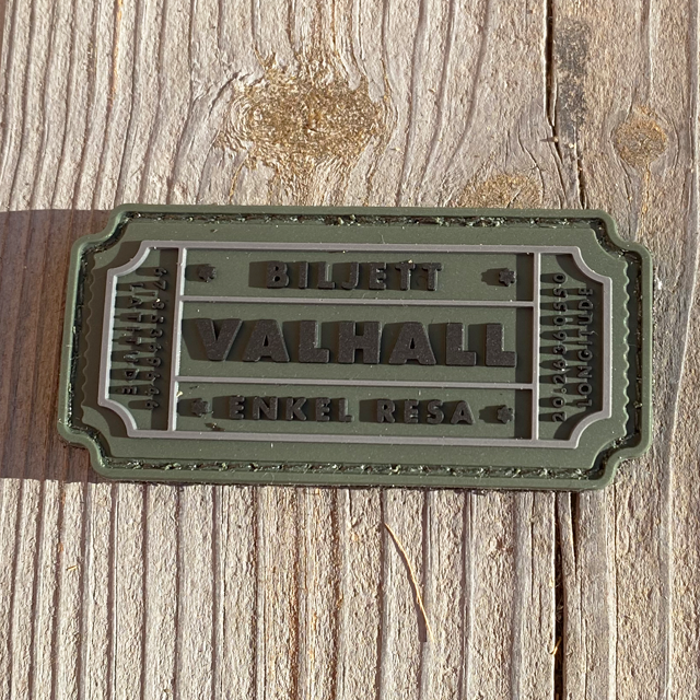 Biljett Valhall PVC Militärgrön