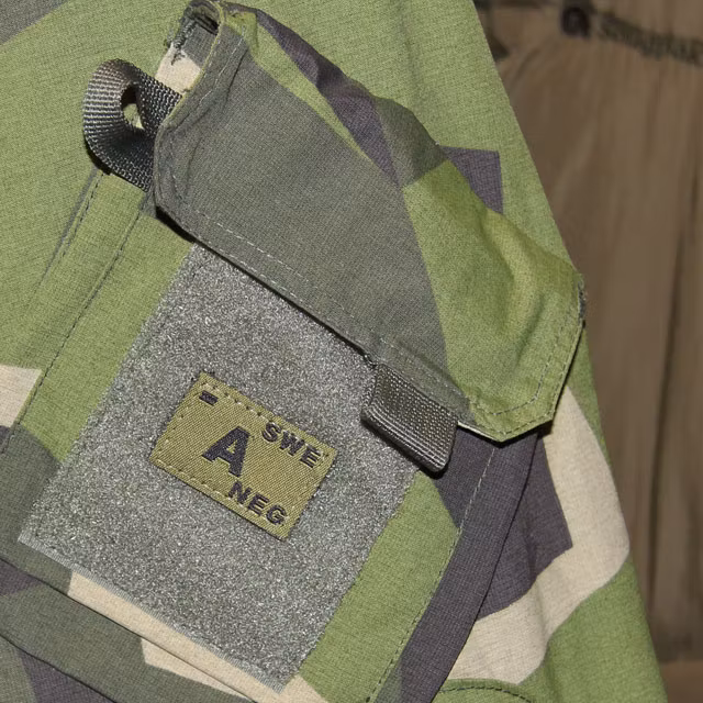 A- Bloodtype Hook Patch Green.