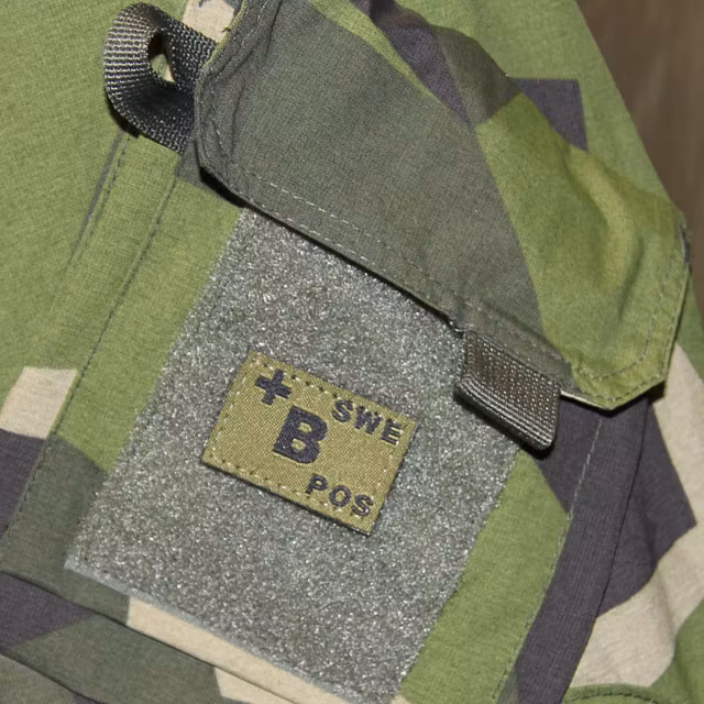 B+ Bloodtype Hook Patch Green.