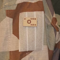 Blood Type Hook Patch Desert Tan