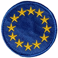 EU Blue Embroidered Patch