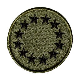 EU Green Embroidered Patch