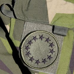 EU Green Embroidered Patch