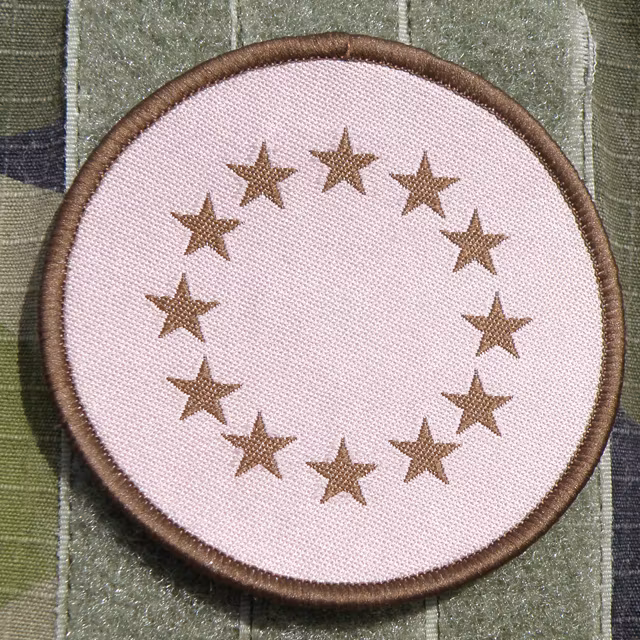 A round EU Desert Patch.