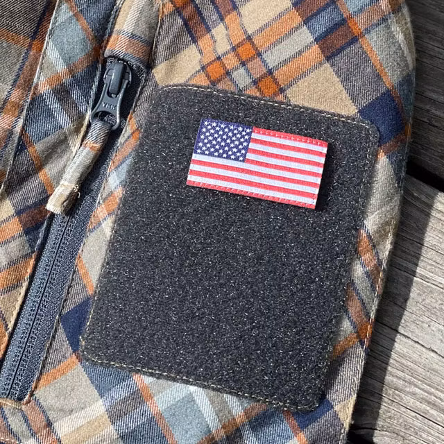 American Flag Hook Patch Small