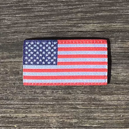 American Flag Hook Patch Small