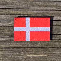 Denmark Flag Hook Patch Small