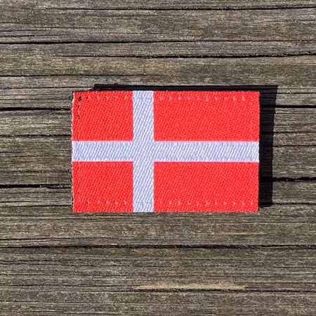 Denmark Flag Hook Patch Small