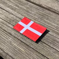 Denmark Flag Hook Patch Small