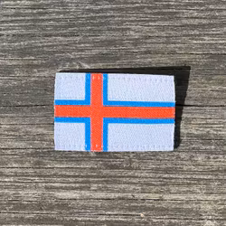 Faroese Flag Hook Patch Small