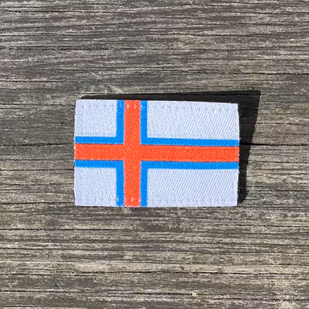 Faroese Flag Hook Patch Small