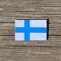 Finland Flag Hook Patch Small