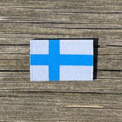 Finland Flag Hook Patch Small