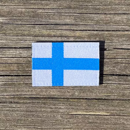 Finland Flag Hook Patch Small