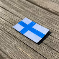 Finland Flag Hook Patch Small