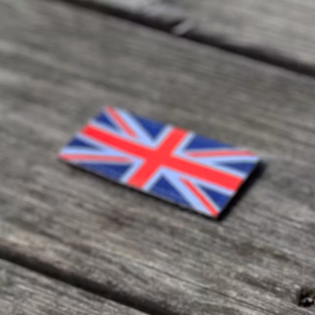 Great Britain Flag Hook Patch Small