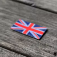 Great Britain Flag Hook Patch Small