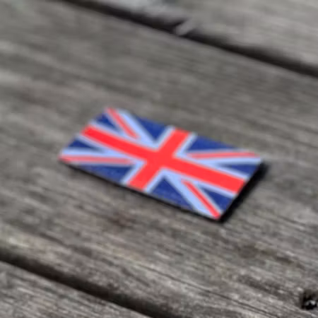 Great Britain Flag Hook Patch Small