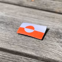 Greenland Flag Hook Patch Small