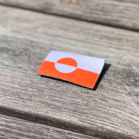 Greenland Flag Hook Patch Small