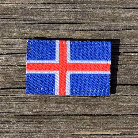 Iceland Flag Hook Patch Small