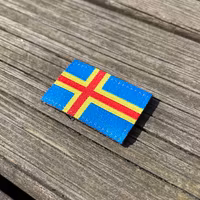 Åland Flag Hook Patch Small