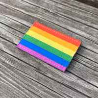 Rainbow Flag Hook Patch Small