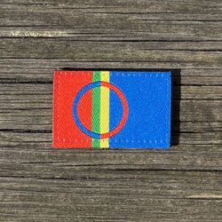 Sámi Flag Hook Patch Small